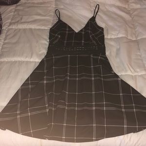 Spaghetti strap cut out dress